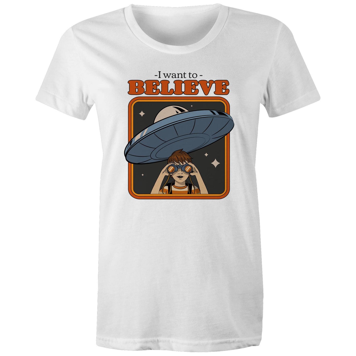 I Want To Believe, UFO - Womens T-shirt