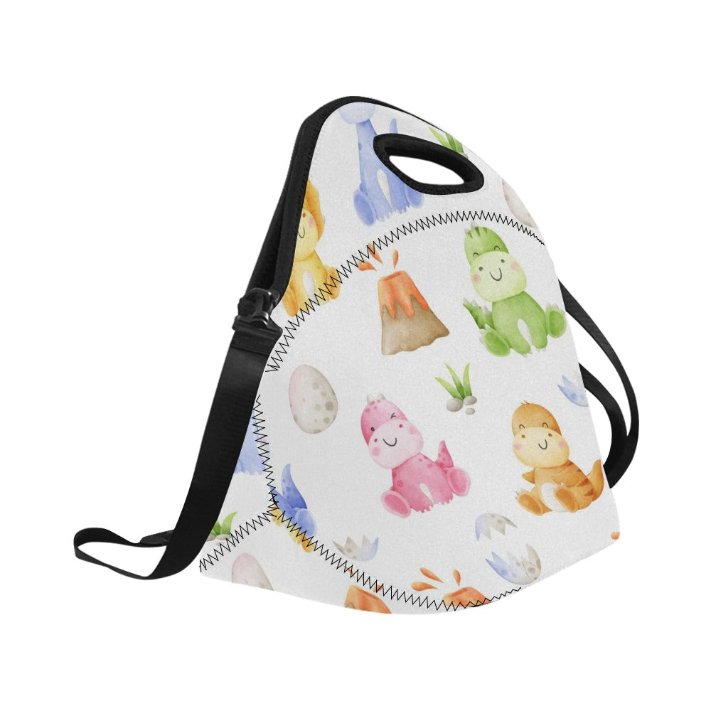 Hatching Dinosaurs - Neoprene Lunch Bag/Large Neoprene Lunch Bag/Large animal Printed Offshore