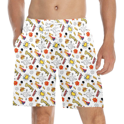 Super Dog - Men's Mid-Length Beach Shorts