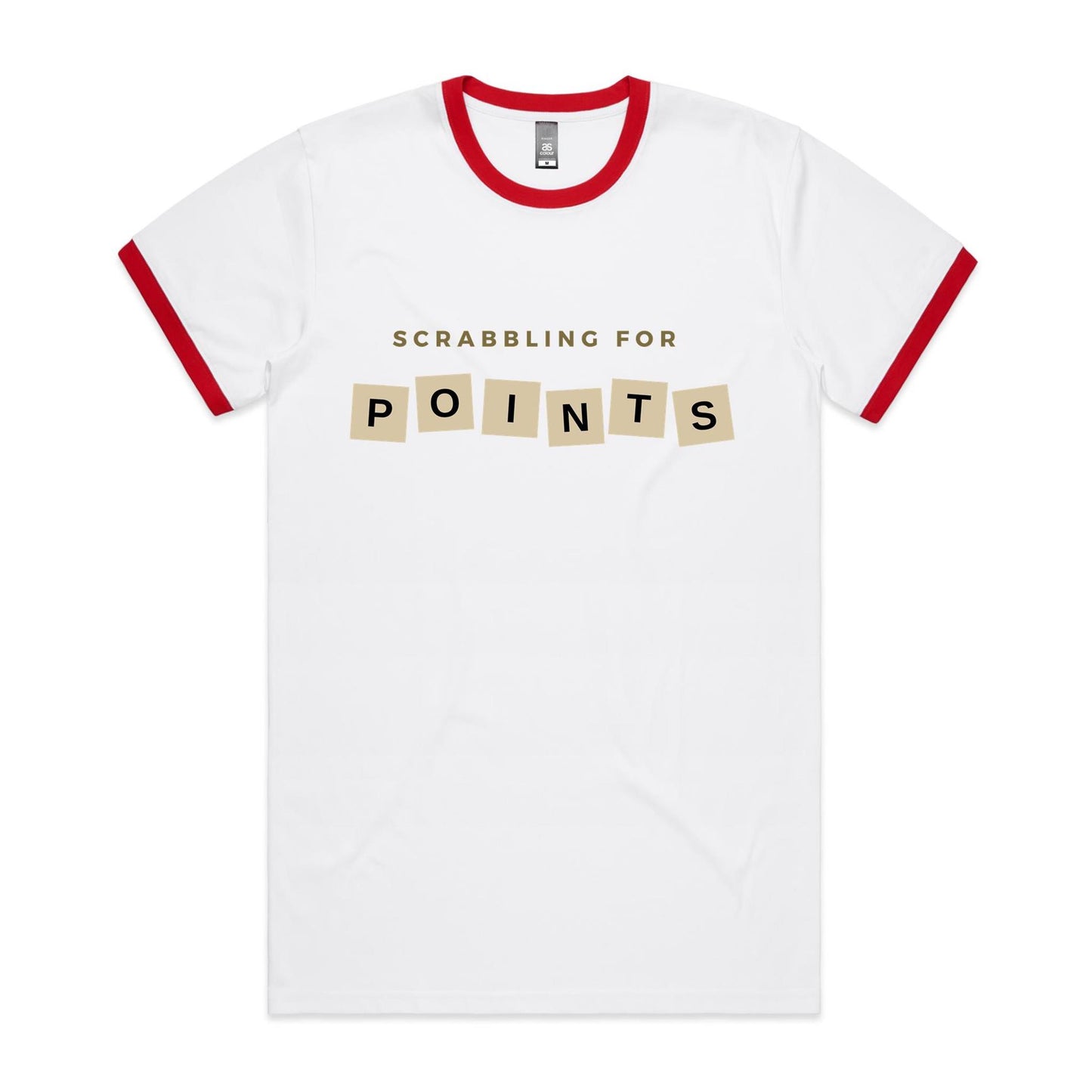 Scrabbling For Points - Staple Ringer Tee