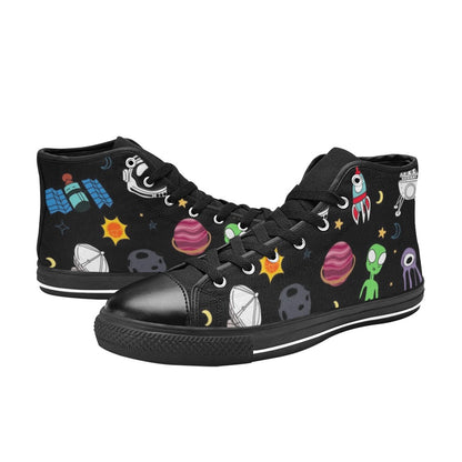 Kids Space - Kids High Top Canvas Shoes Kids High Top Canvas Shoes Printed Offshore Space