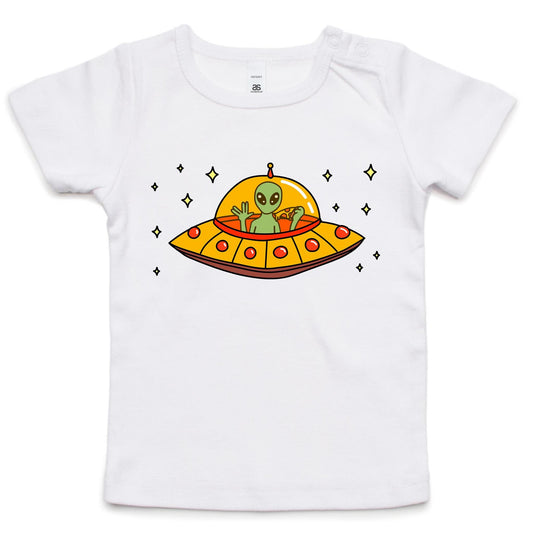 Alien Pizza - Baby T-shirt