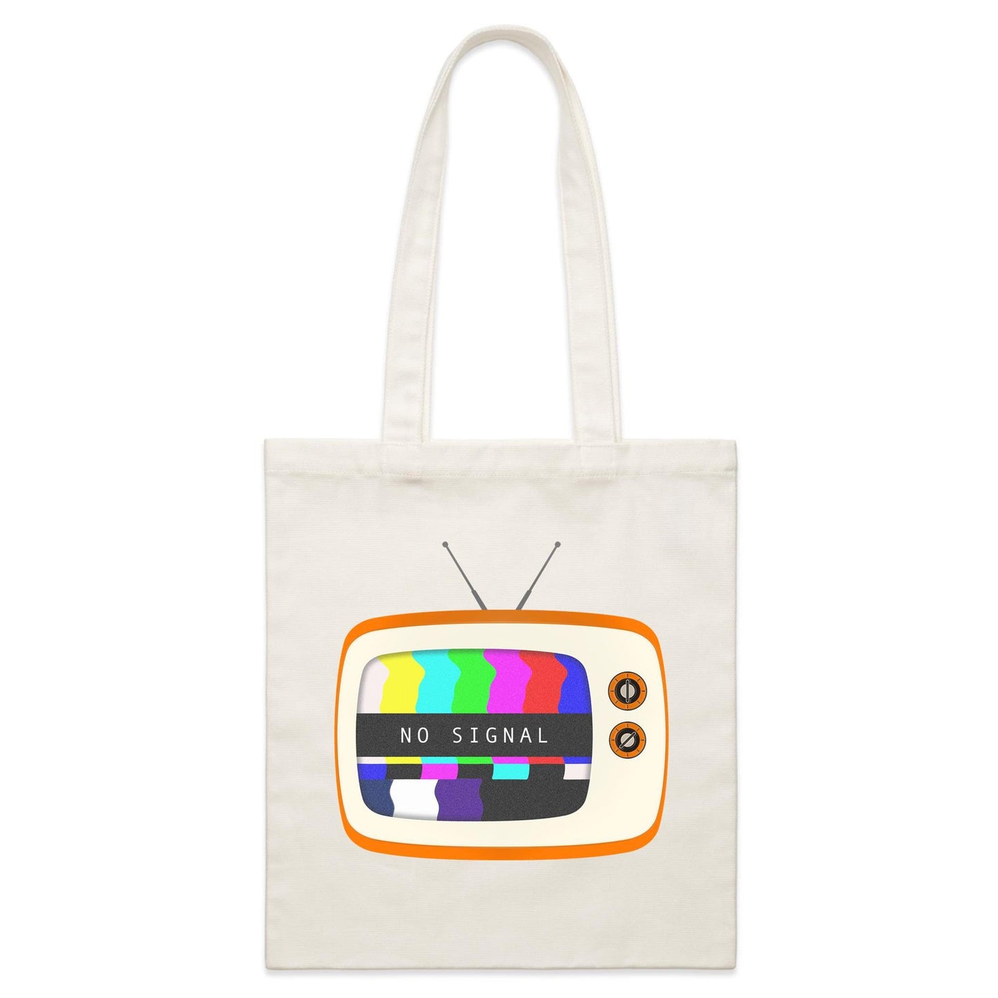 Retro Television, No Signal - Parcel Canvas Tote Bag Default Title Parcel Tote Bag Retro