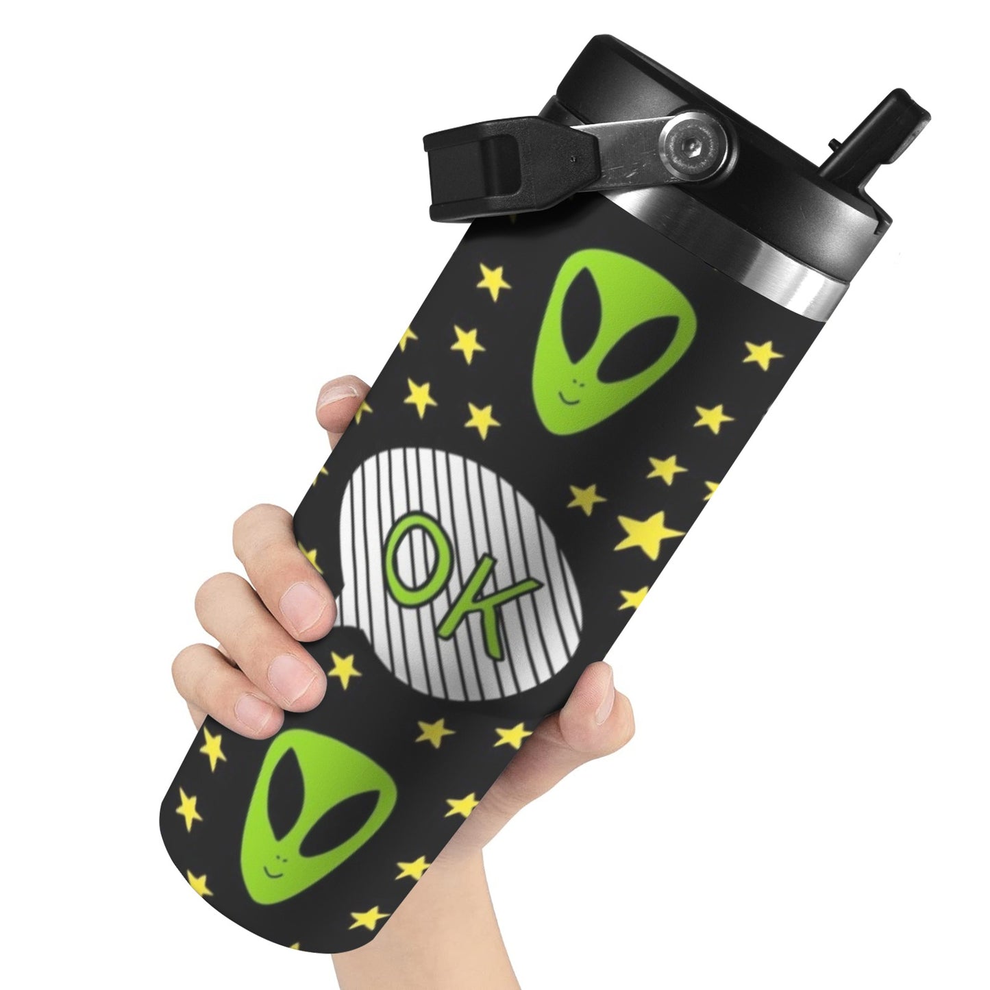 Alien OK - 30oz Tumbler with Top Handle