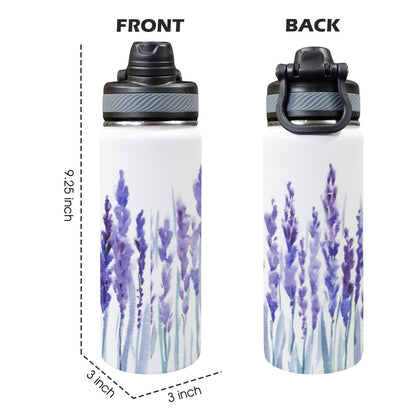 Lavender - Insulated Water Bottle with Dual-Use Lid (18oz) Insulated Water Bottle with Dual-Use Lid (18oz) Printed Offshore