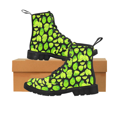 Cute Limes - Martin Boots for Men (Black)