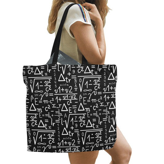 Mathematics - Full Print Canvas Tote Bag Full Print Canvas Tote Bag Printed Offshore