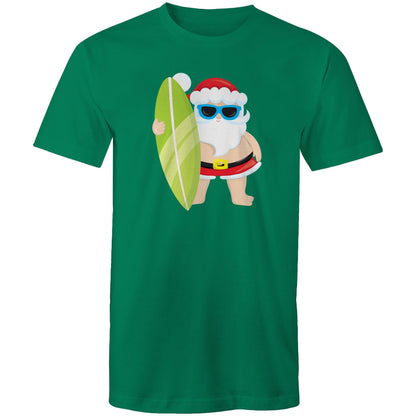 Surfing Santa - Mens T-Shirt