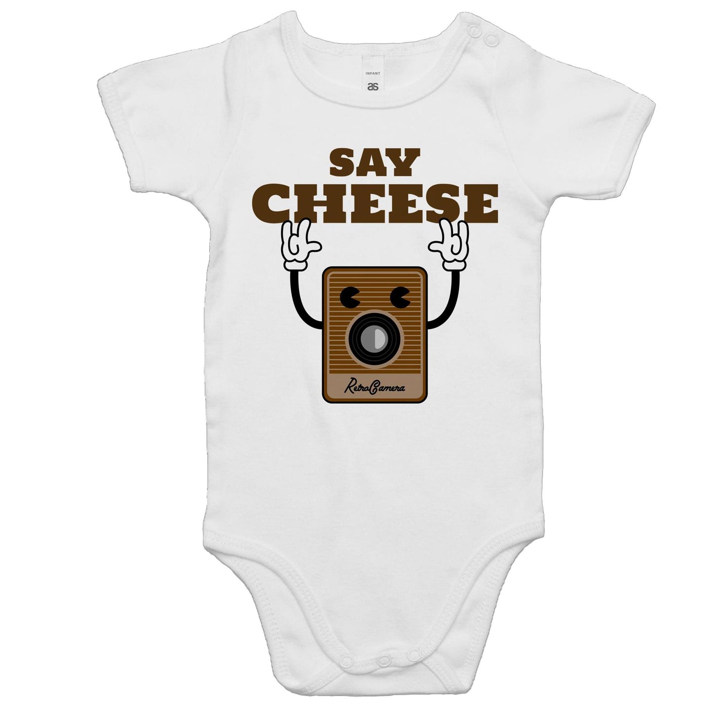 Say Cheese, Vintage Camera - Baby Bodysuit