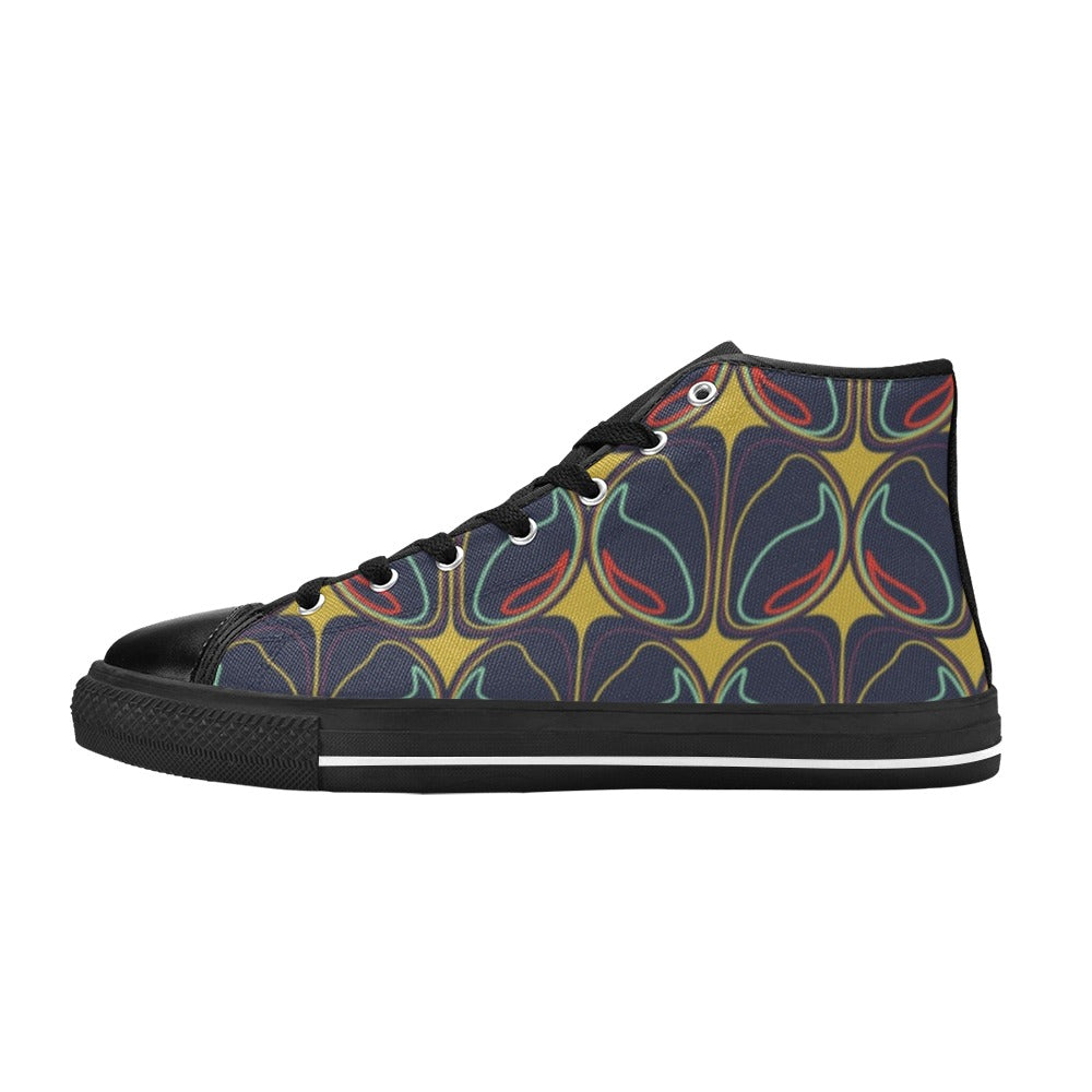 Layered - Women's High Top Canvas Shoes