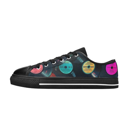 Retro Vinyl Records - Men's Classic Canvas Shoes