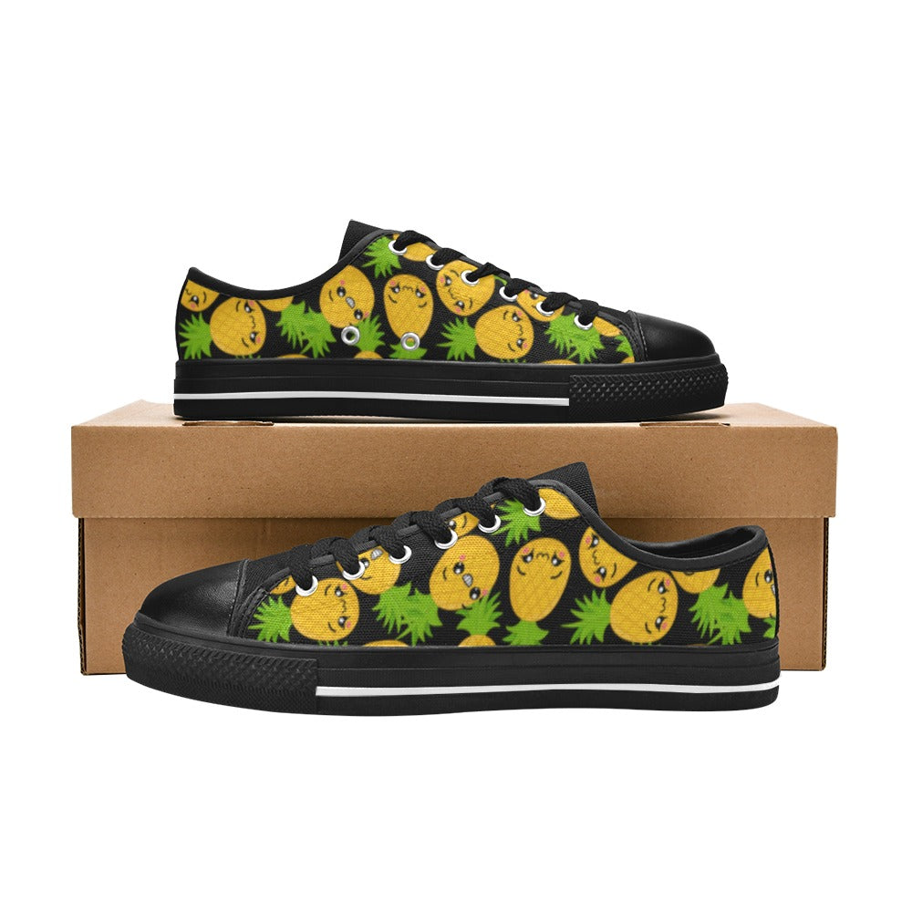 Cool Pineapples - Women's Classic Canvas Shoes