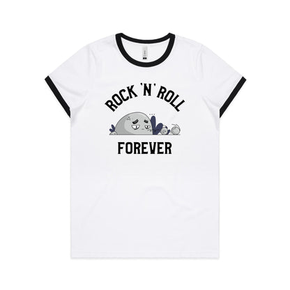 Rock And Roll Forever - Women's Ringer Tee