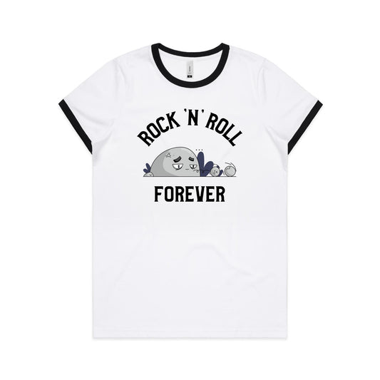 Rock And Roll Forever - Women's Ringer Tee