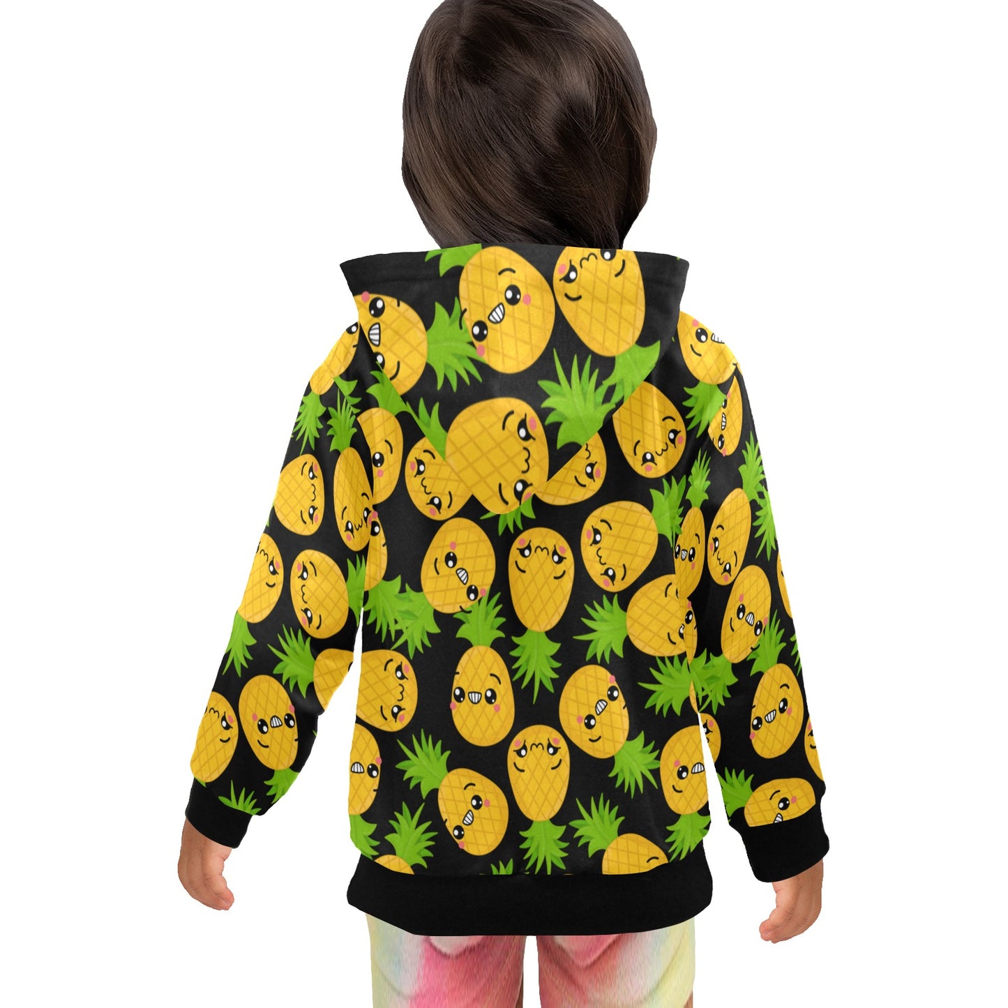 Cool Pineapples - Junior Girls Zip Up Hoodie