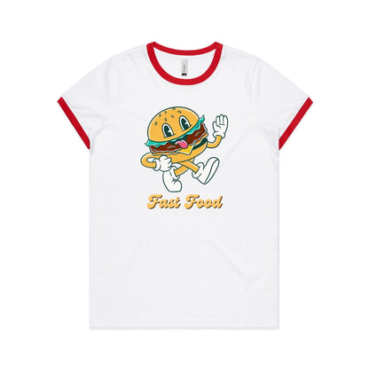 Fast Food - Women's Ringer Tee