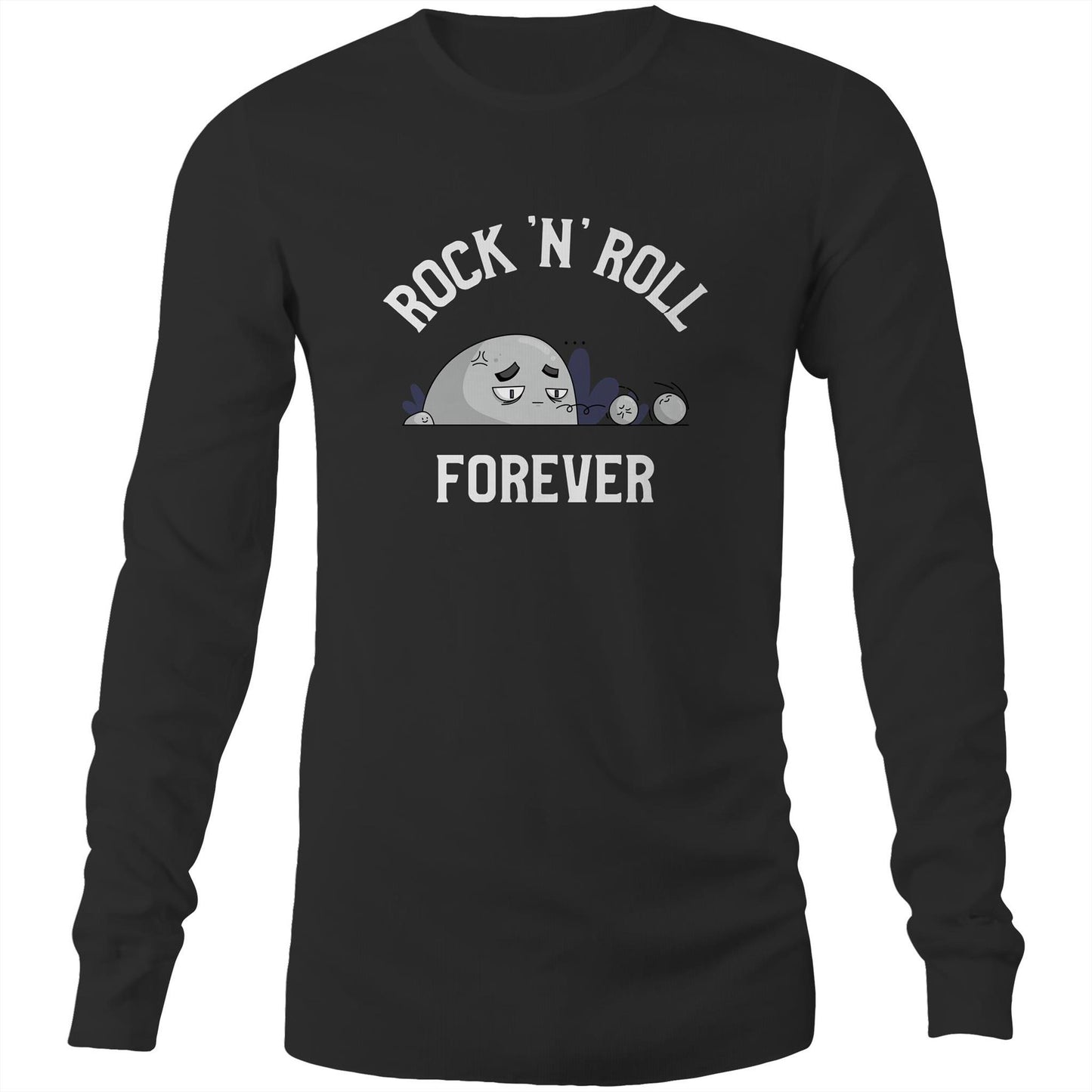 Rock 'N' Roll Forever - Long Sleeve T-Shirt Black Unisex Long Sleeve T-shirt Music