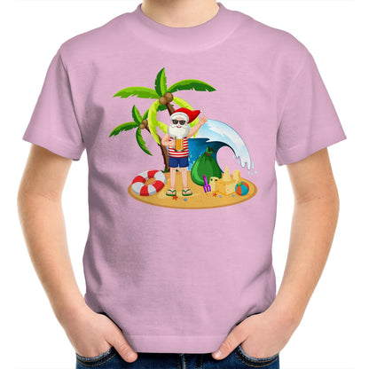 Summer Surf Santa - Kids Youth T-Shirt