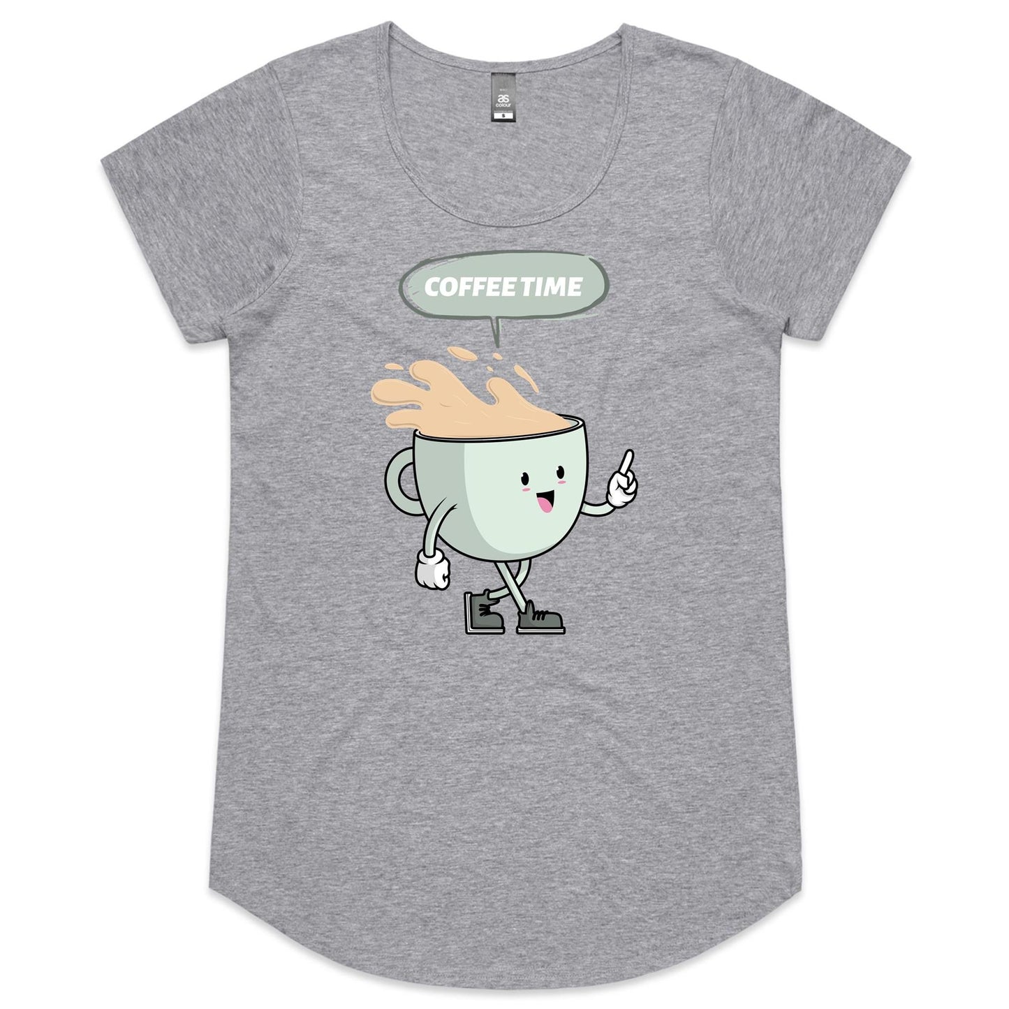 Coffee Time - Womens Scoop Neck T-Shirt