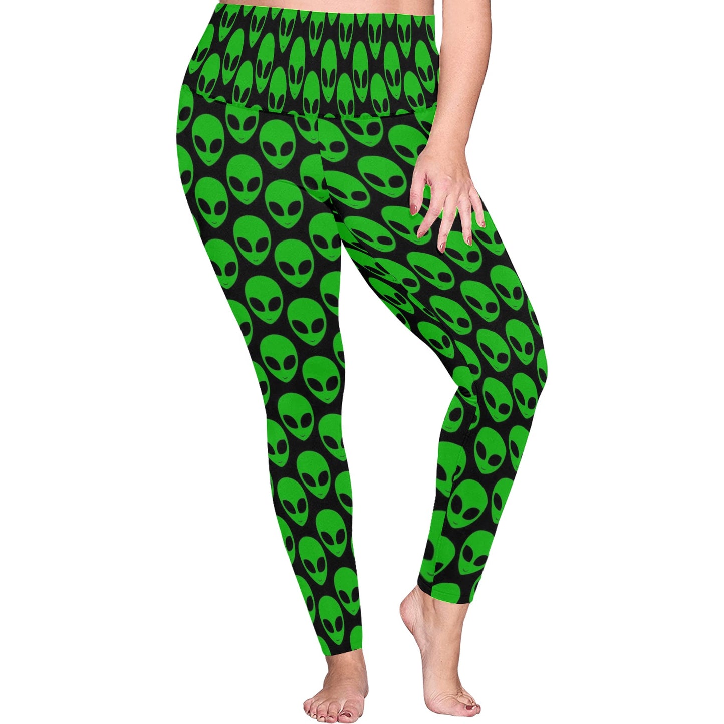 Aliens - Womens High Waist Leggings (Sizes 16-22)