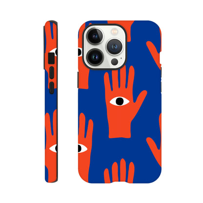 Hand Eyes - Phone Tough Case iPhone 13 Pro Phone Case Globally Fulfilled