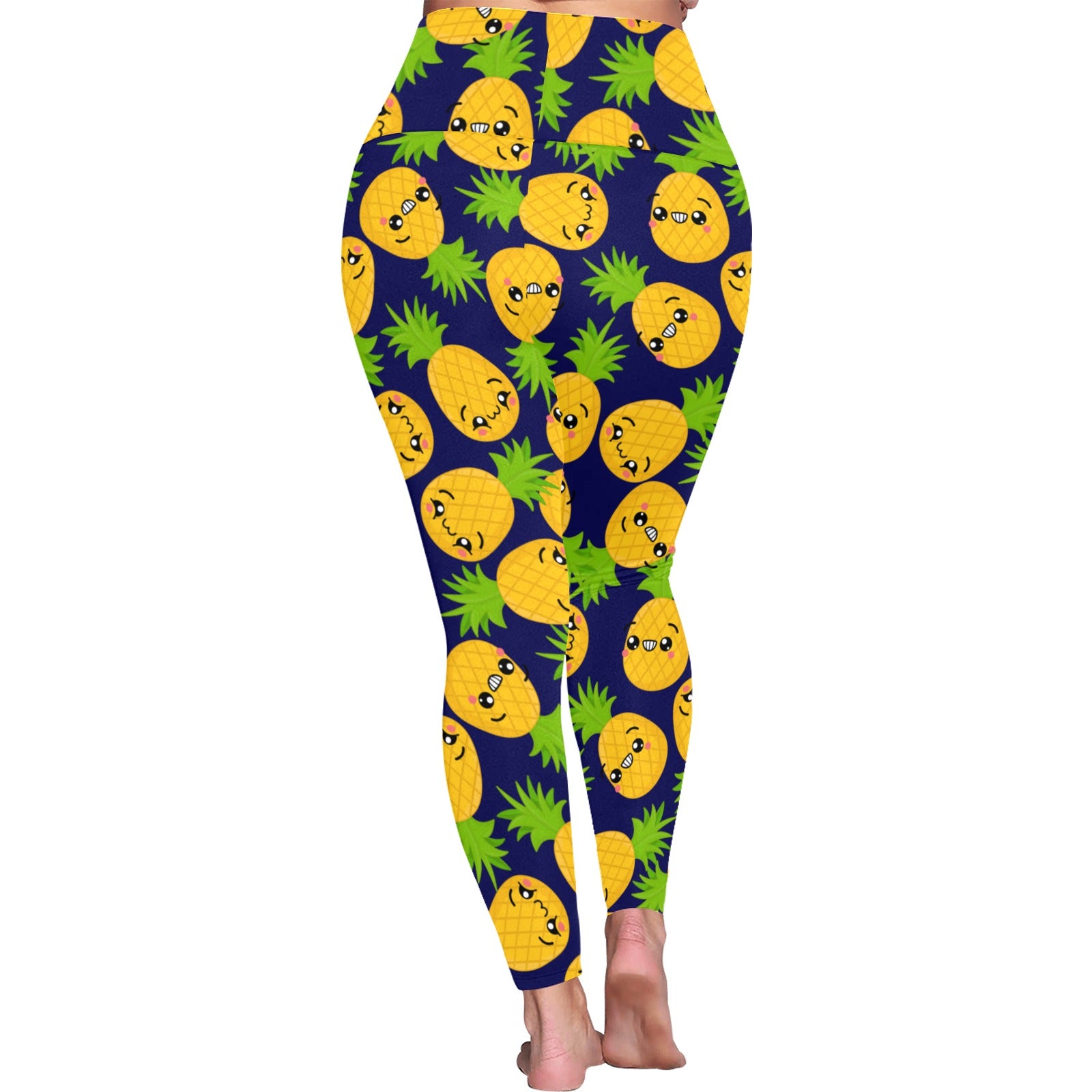 Cool Pineapples - Women's Plus Size High Waist Leggings Women's Plus Size High Waist Leggings