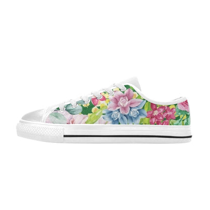 Bright Floral - Women's Classic Canvas Shoes