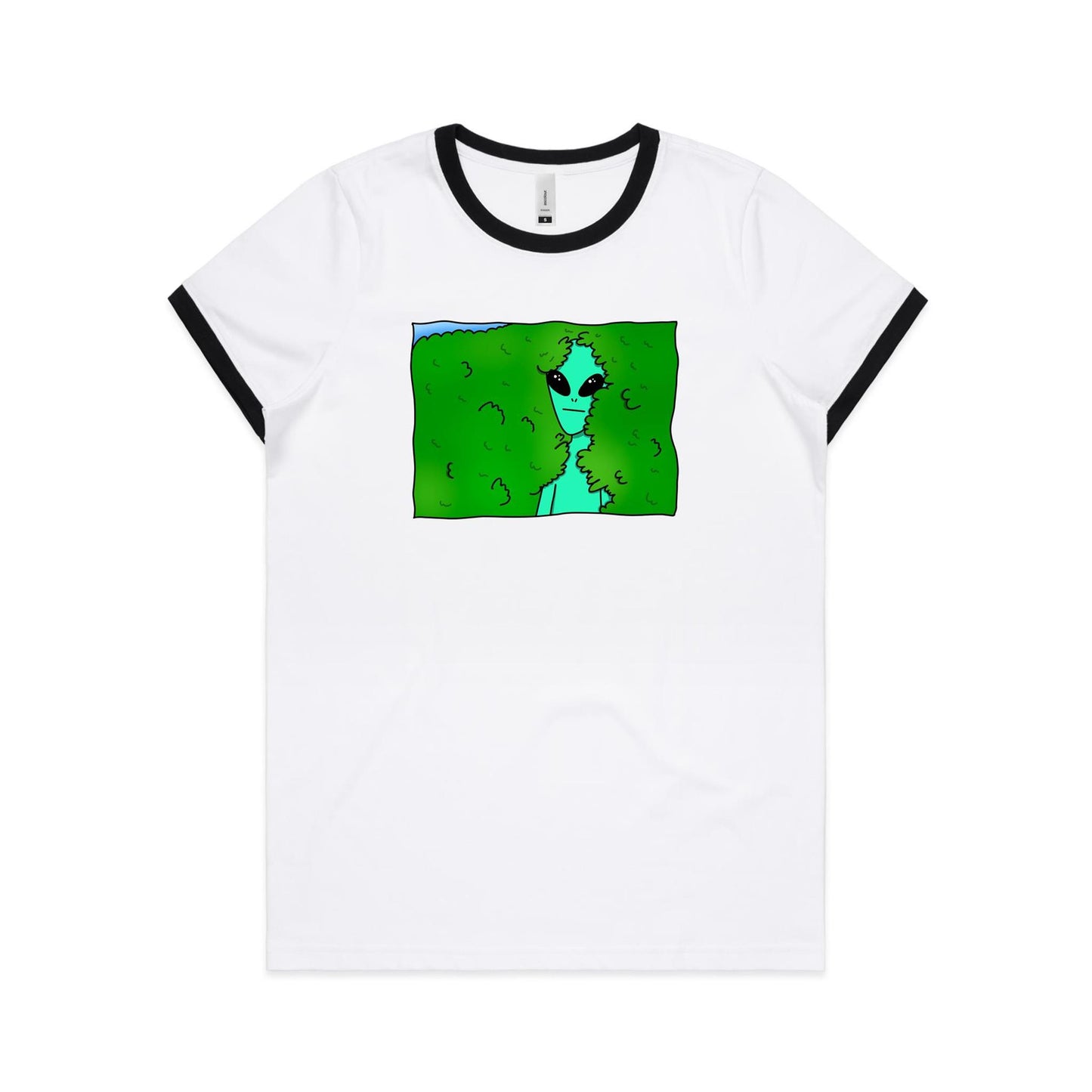 Alien Hedge Meme - Women's Ringer Tee