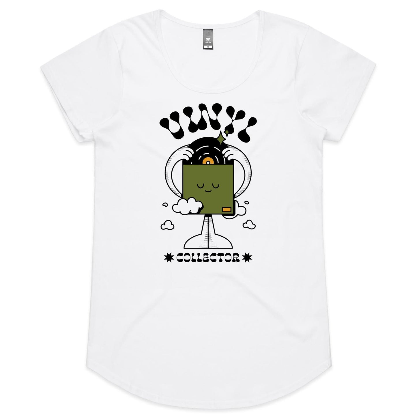 Vinyl Collector, Records - Womens Scoop Neck T-Shirt