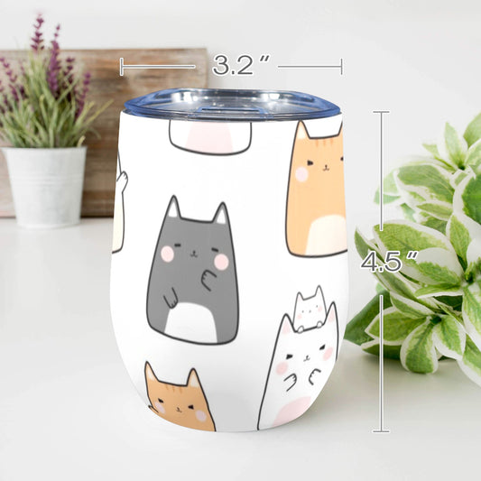 Cats - 12oz Wine Tumbler