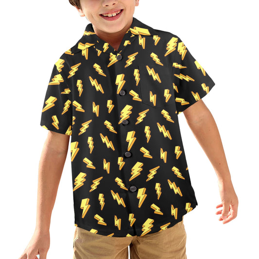 Lightning Bolts - Junior Boys Hawaiian Shirt