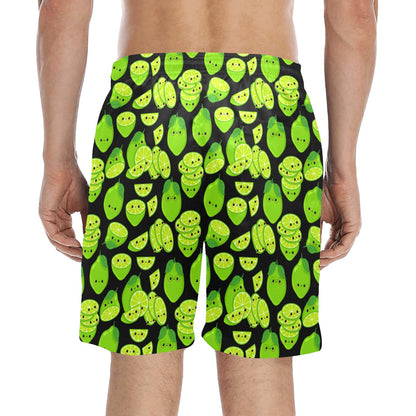 Cute Limes - Men's Mid-Length Beach Shorts