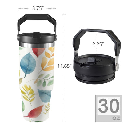 Autumn Leaves - 30oz Tumbler with Top Handle