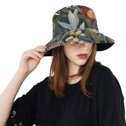 Australian Native Flowers - Womens Bucket Hat