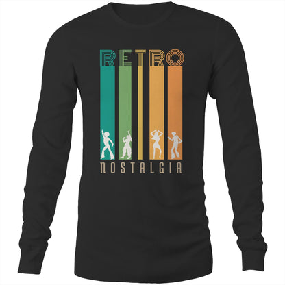 Retro Nostalgia - Long Sleeve T-Shirt Black Unisex Long Sleeve T-shirt Retro