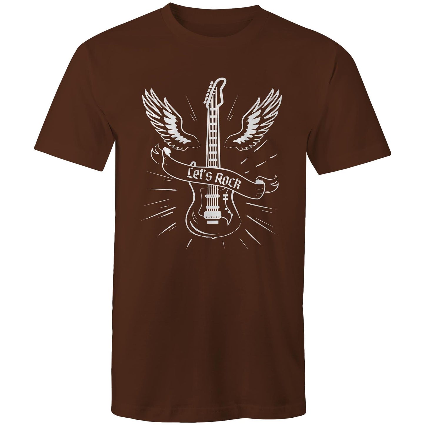 Let's Rock, Guitar - Mens T-Shirt