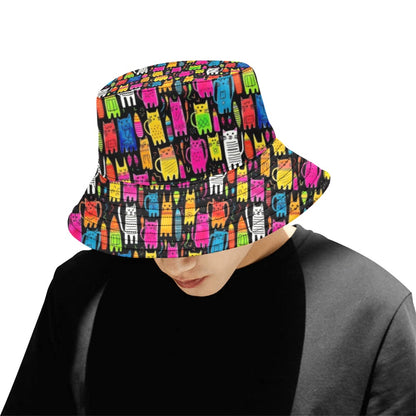 Colourful Cats - Mens Bucket Hat