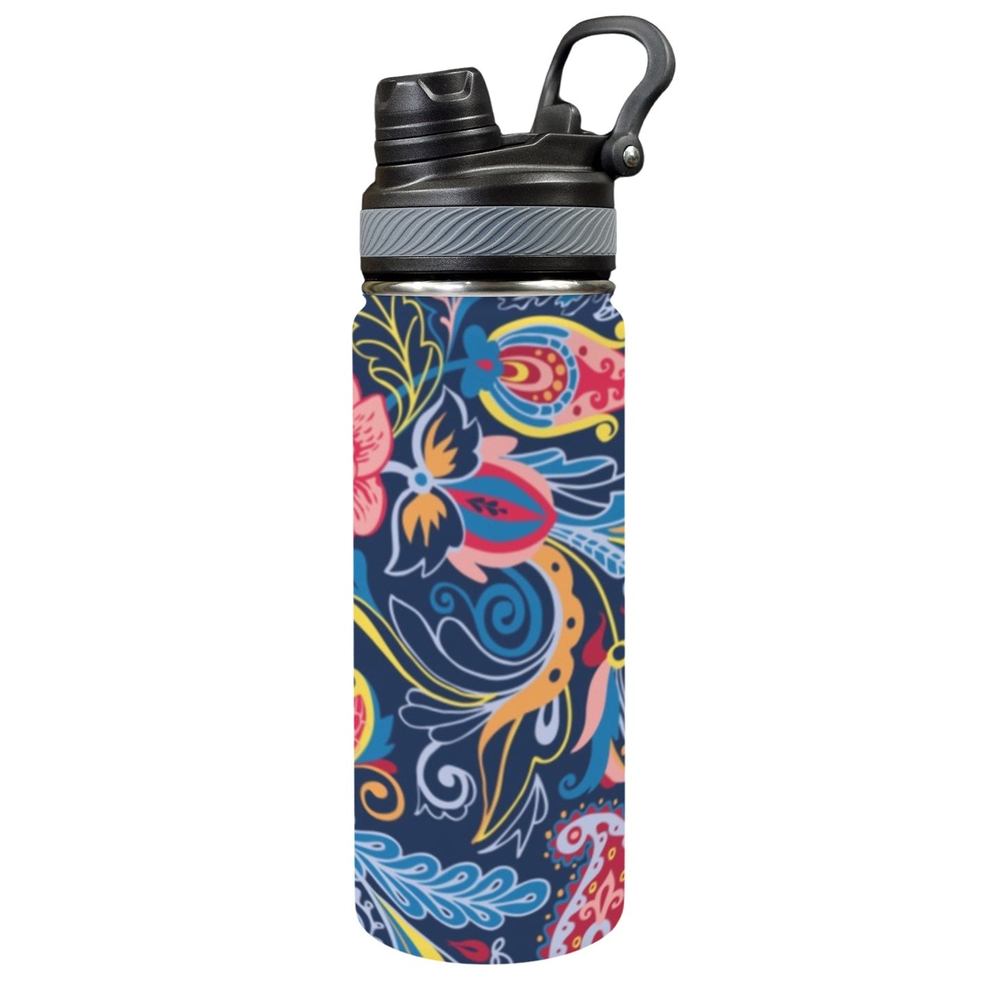 Paisley - Insulated Water Bottle with Dual-Use Lid (18oz) Insulated Water Bottle with Dual-Use Lid (18oz) Printed Offshore