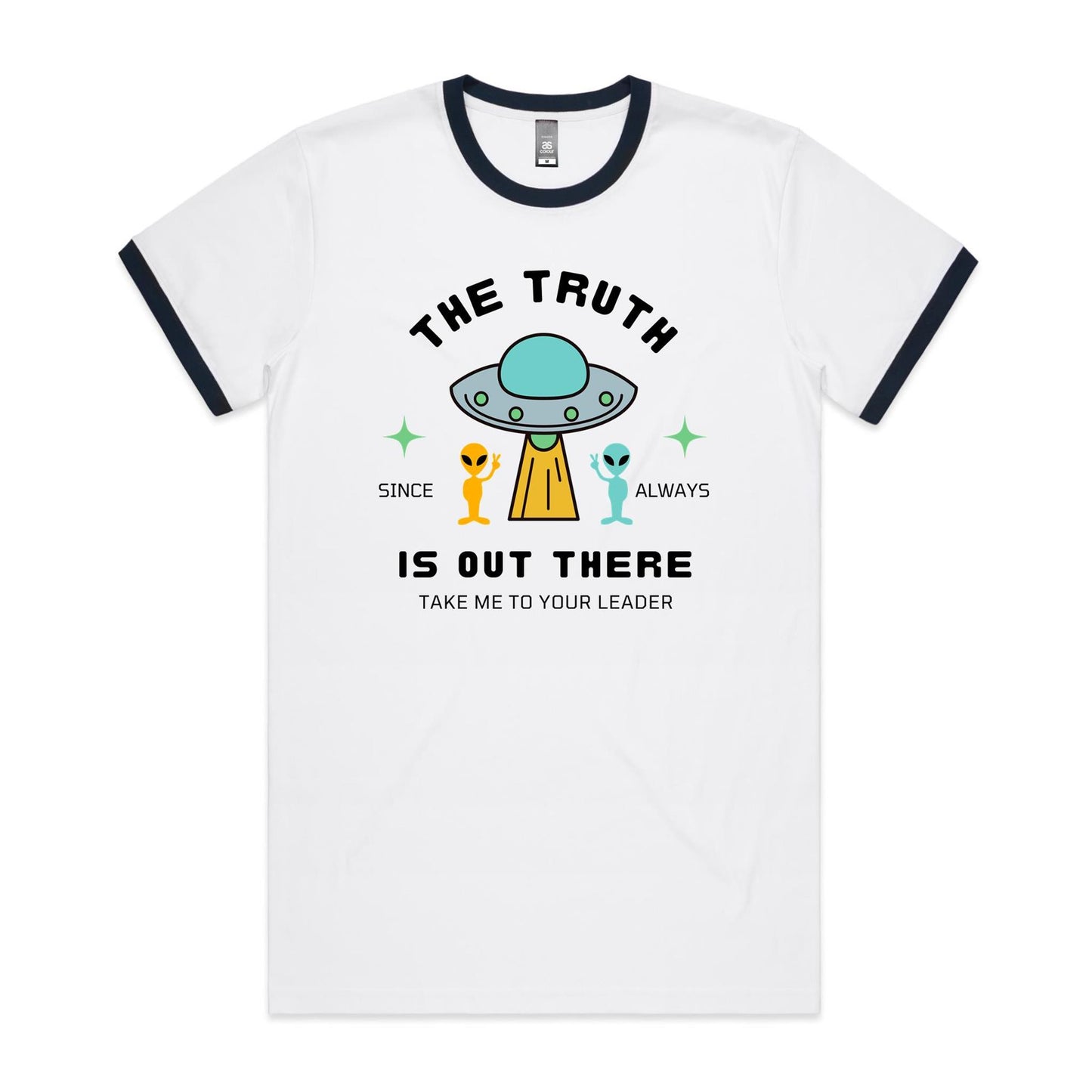 The Truth Is Out There, Alien, UFO - Staple Ringer Tee