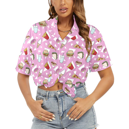 Fast Food - Womens Hawaiian Shirt