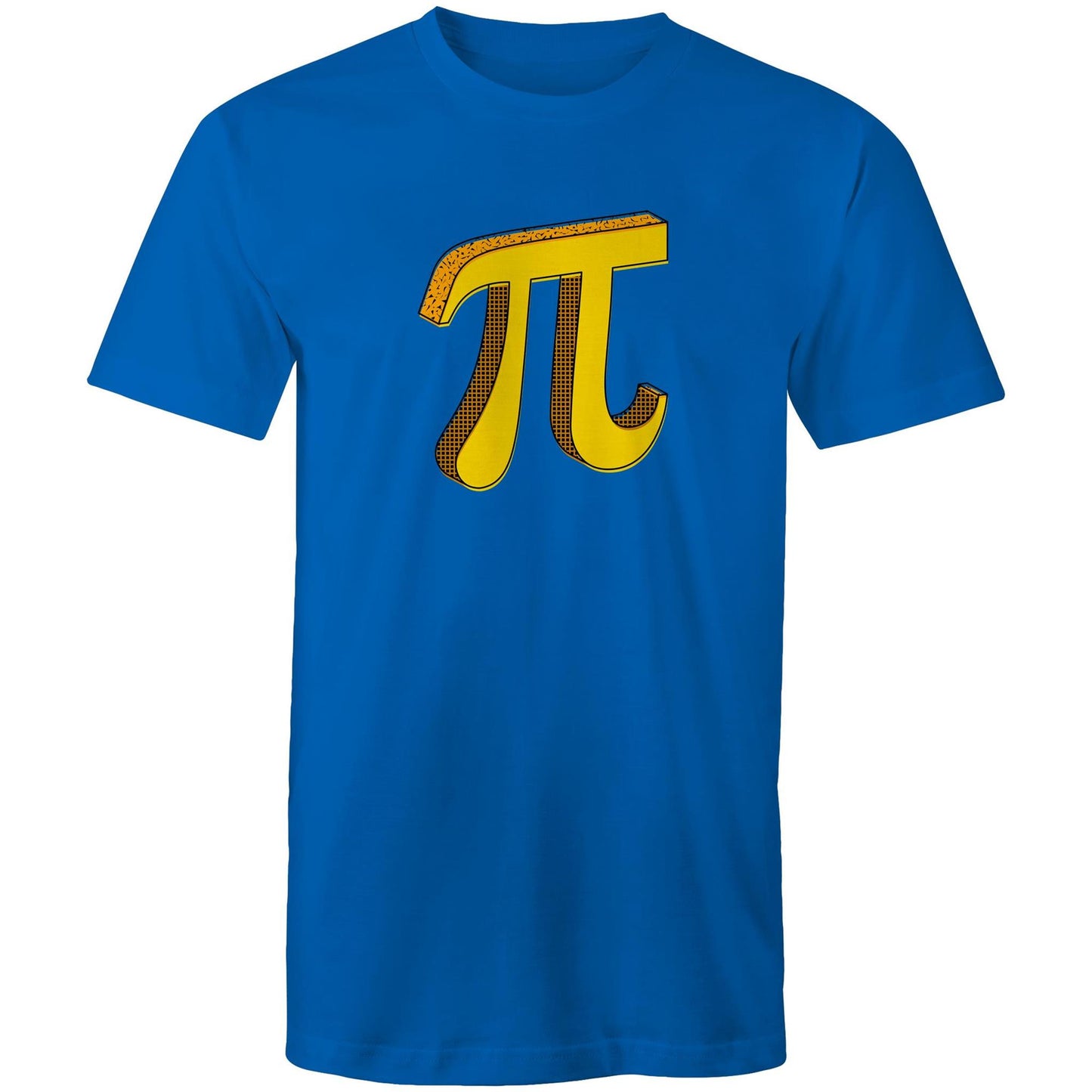 Pi - Mens T-Shirt Bright Royal Mens T-shirt Printed In Australia Science