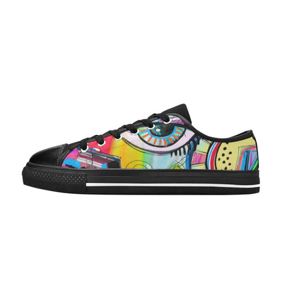 Graffiti Bird - Women's Classic Canvas Shoes