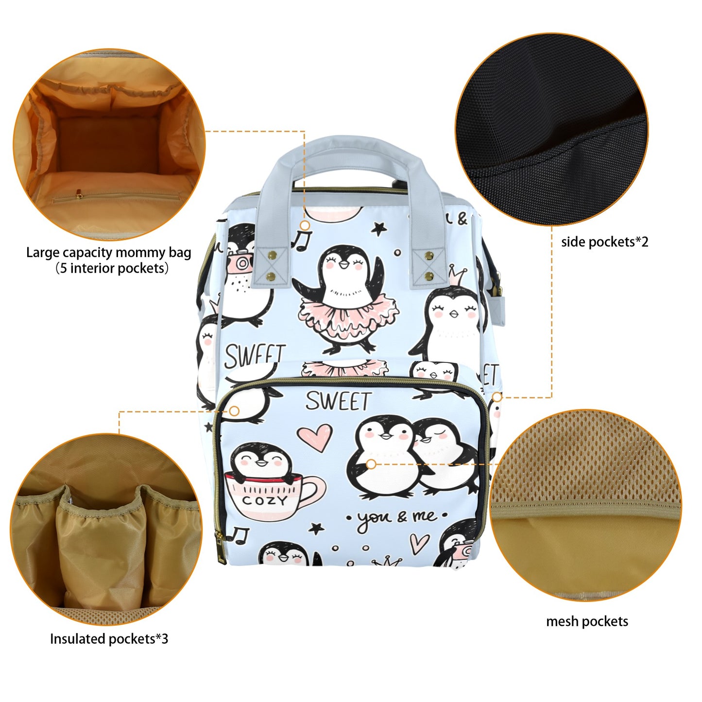 Penguin Love - Multifunction Backpack