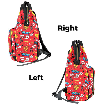 Comic Book Red - Multifunction Backpack