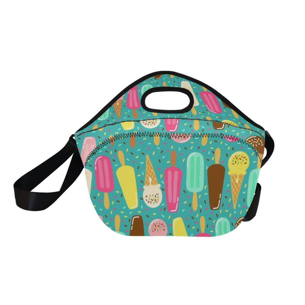 Ice Cream - Neoprene Lunch Bag/Large Neoprene Lunch Bag/Large