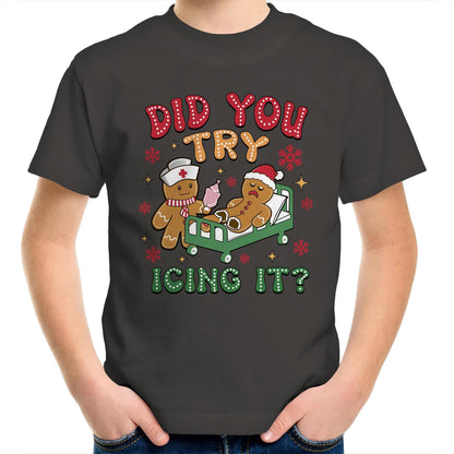 Funny Gingerbread, Did You Try Icing It - Kids Youth T-Shirt