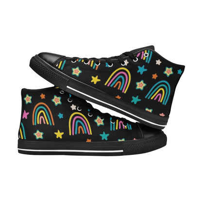 Rainbows - Kids High Top Canvas Shoes Kids High Top Canvas Shoes Printed Offshore