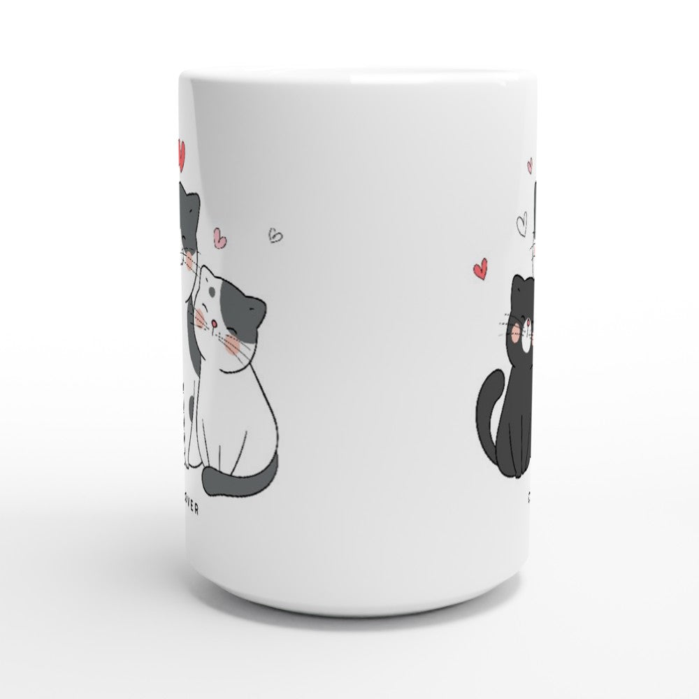 Cat Lover - White 15oz Ceramic Mug 15 oz Mug animal Globally Fulfilled