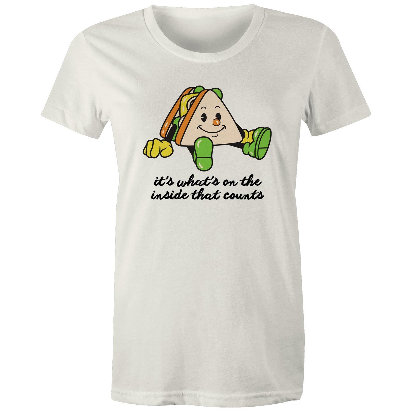 Sandwich, It's What's On The Inside That Counts - Womens T-shirt