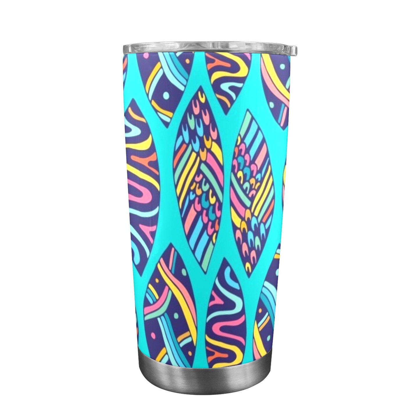 Aloha Surfboards - 20oz Travel Mug with Clear Lid Clear Lid Travel Mug Summer Surf